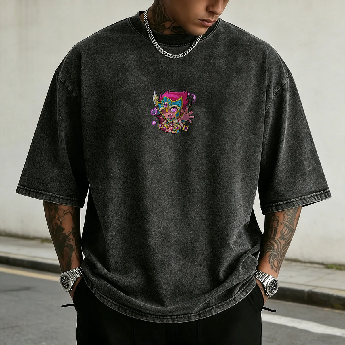WH40K-Unisex Anime Inspired Vintage Washed T-Shirt