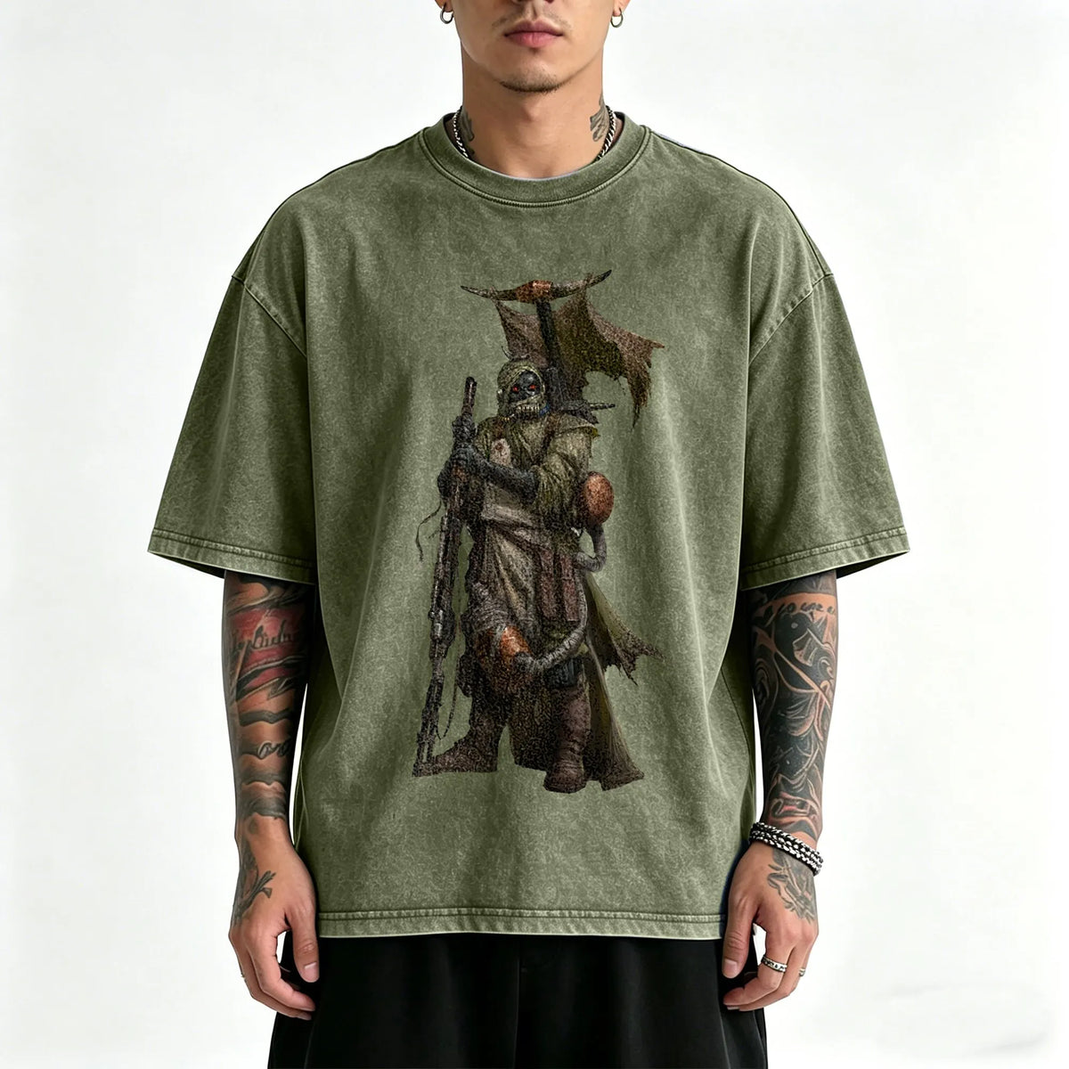 WH40K-Unisex Anime Inspired Vintage Washed T-Shirt