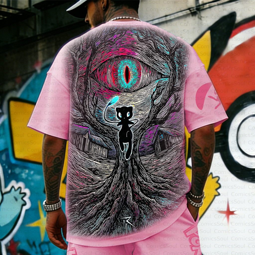 PKM-Unisex Anime Inspired Vintage T-Shirt