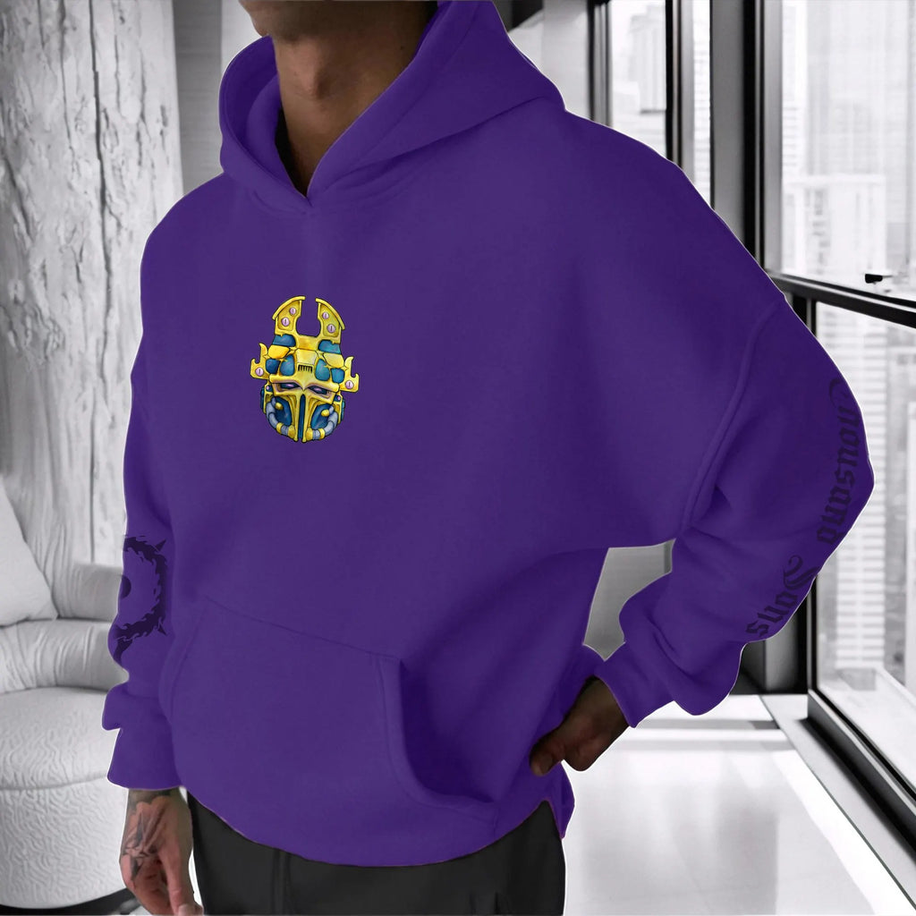 Unisex Anime Graphic Streetwear Vintage Plush Hoodie | WH40K