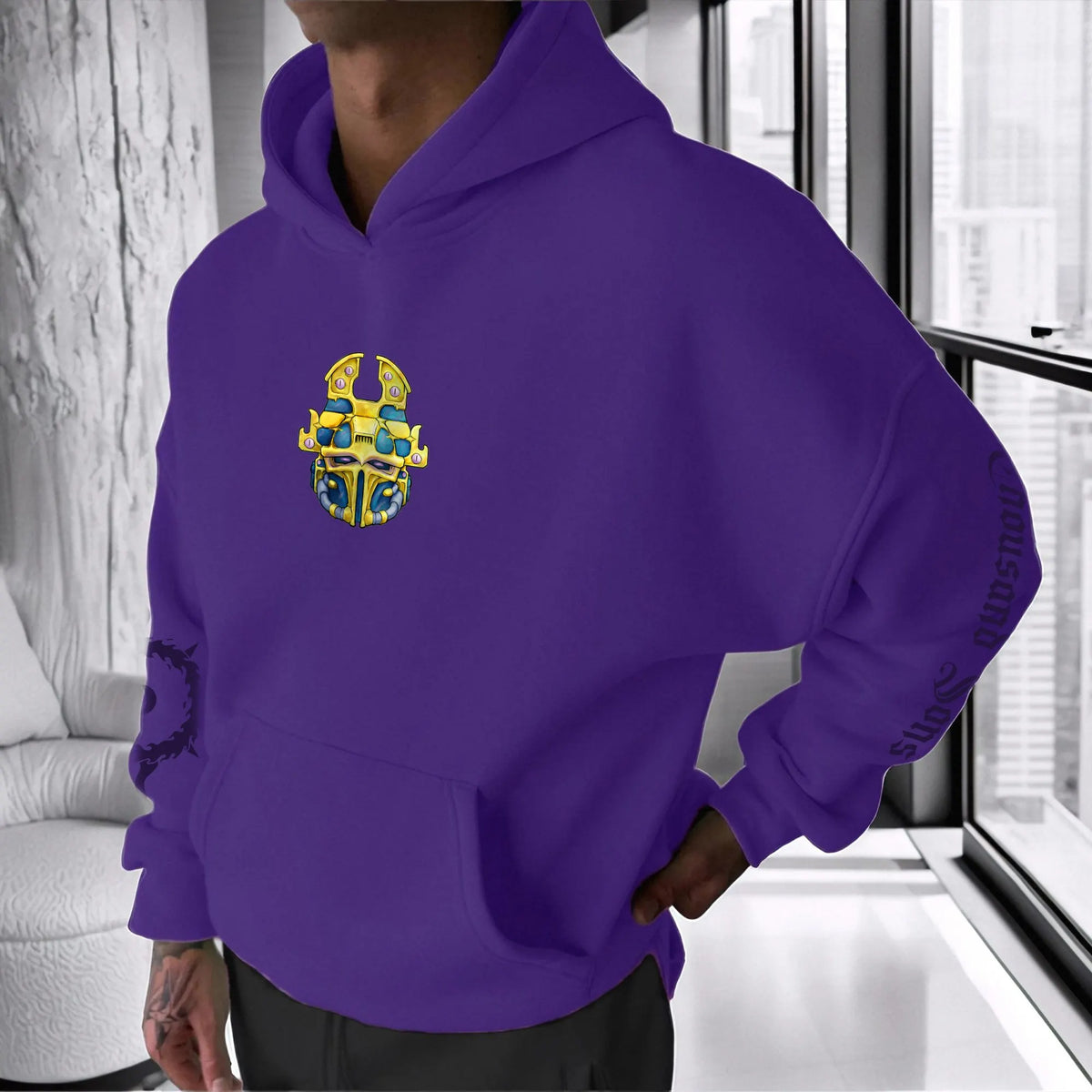 Unisex Anime Graphic Streetwear Vintage Plush Hoodie | WH40K