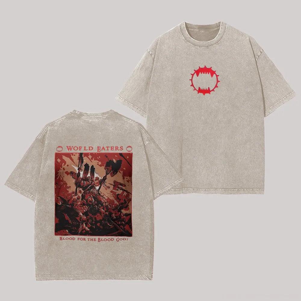 World Eaters Printed Unisex Washed T-Shirt