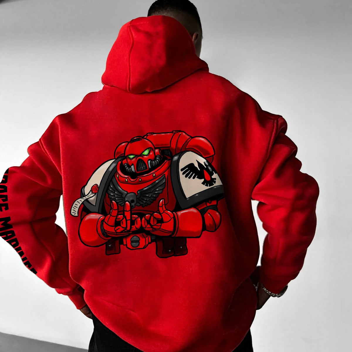 Blood Angels-WH40K Game  Streetwear Vintage Plush Hoodie