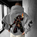 Unisex Anime Graphic Streetwear Vintage Plush Hoodie | WH40K