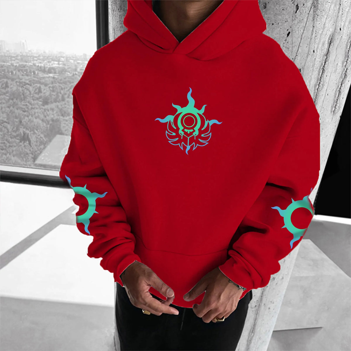 Unisex Anime Graphic Streetwear Vintage Plush Hoodie | WH40K