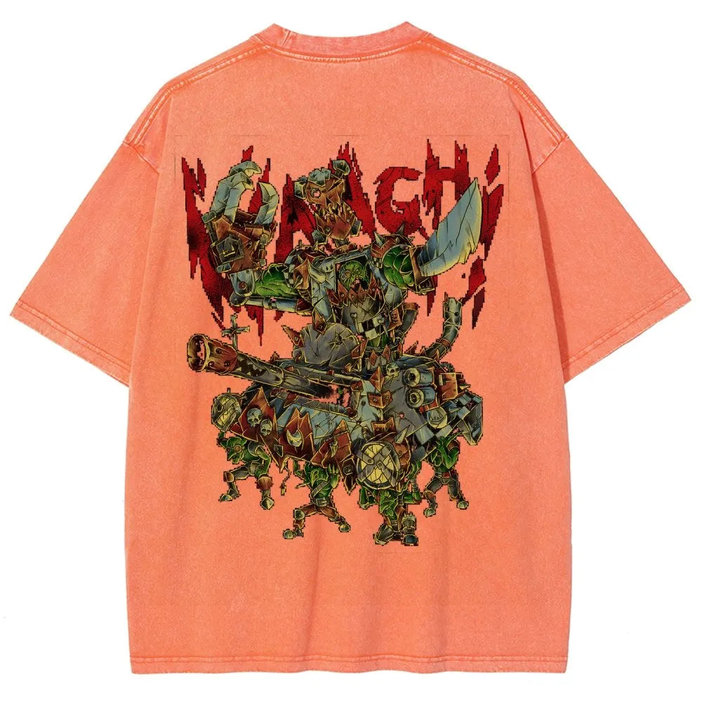 Orks-Unisex Fit Washed T-Shirt丨WH40K