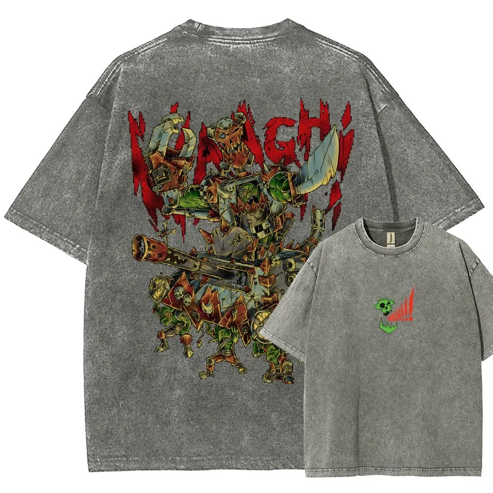Orks-Unisex Fit Washed T-Shirt丨WH40K