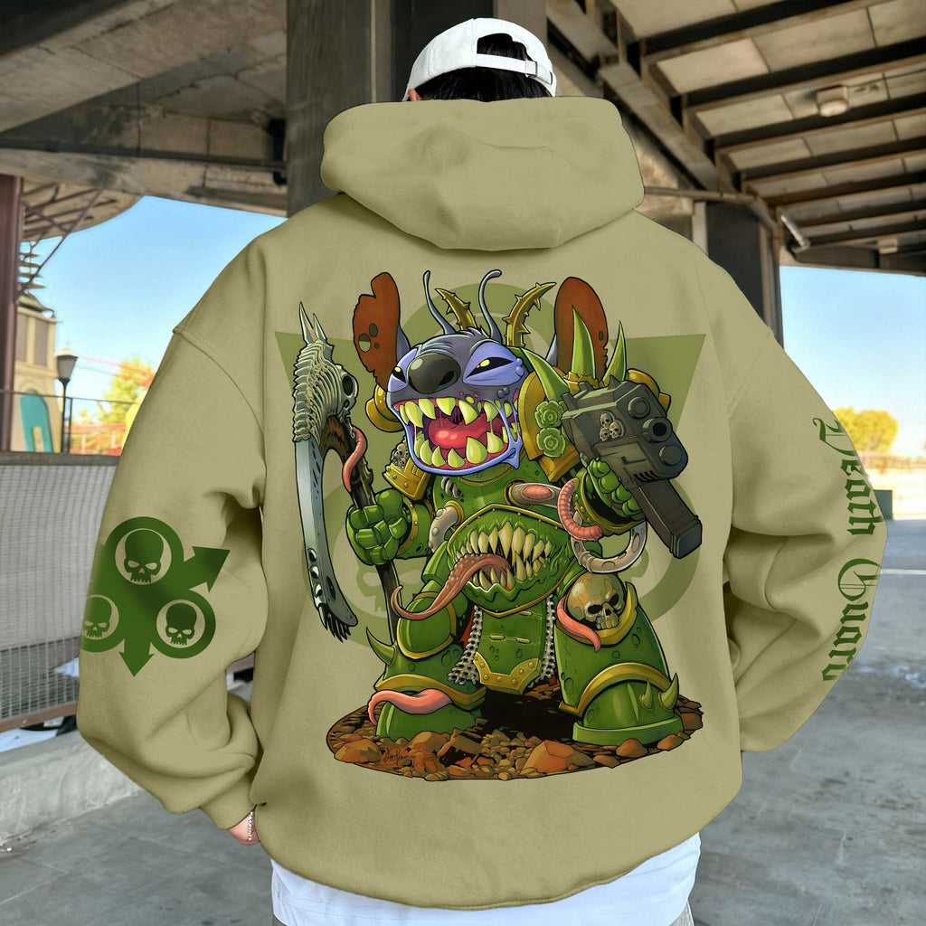 Unisex Anime Graphic Streetwear Vintage Plush Hoodie | WH40K