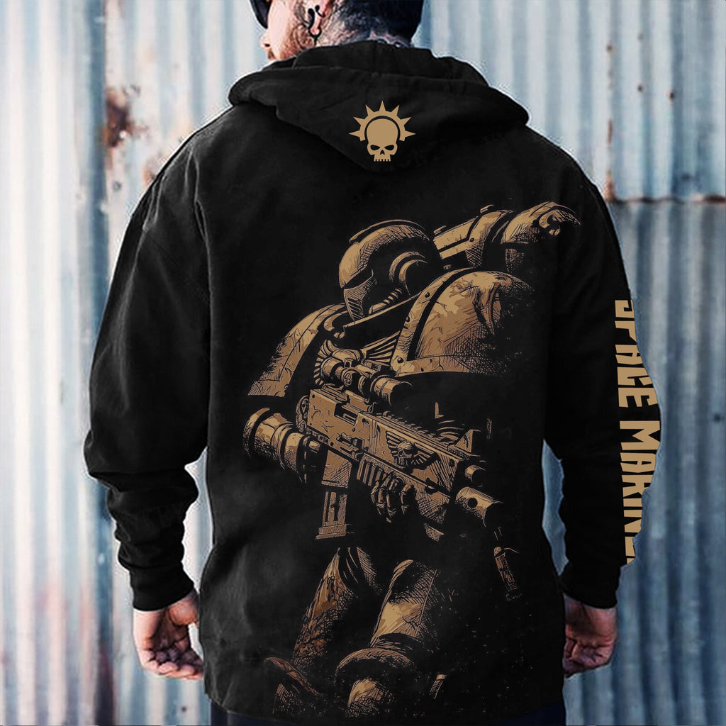 WH40K Game  Streetwear Vintage Plush Hoodie