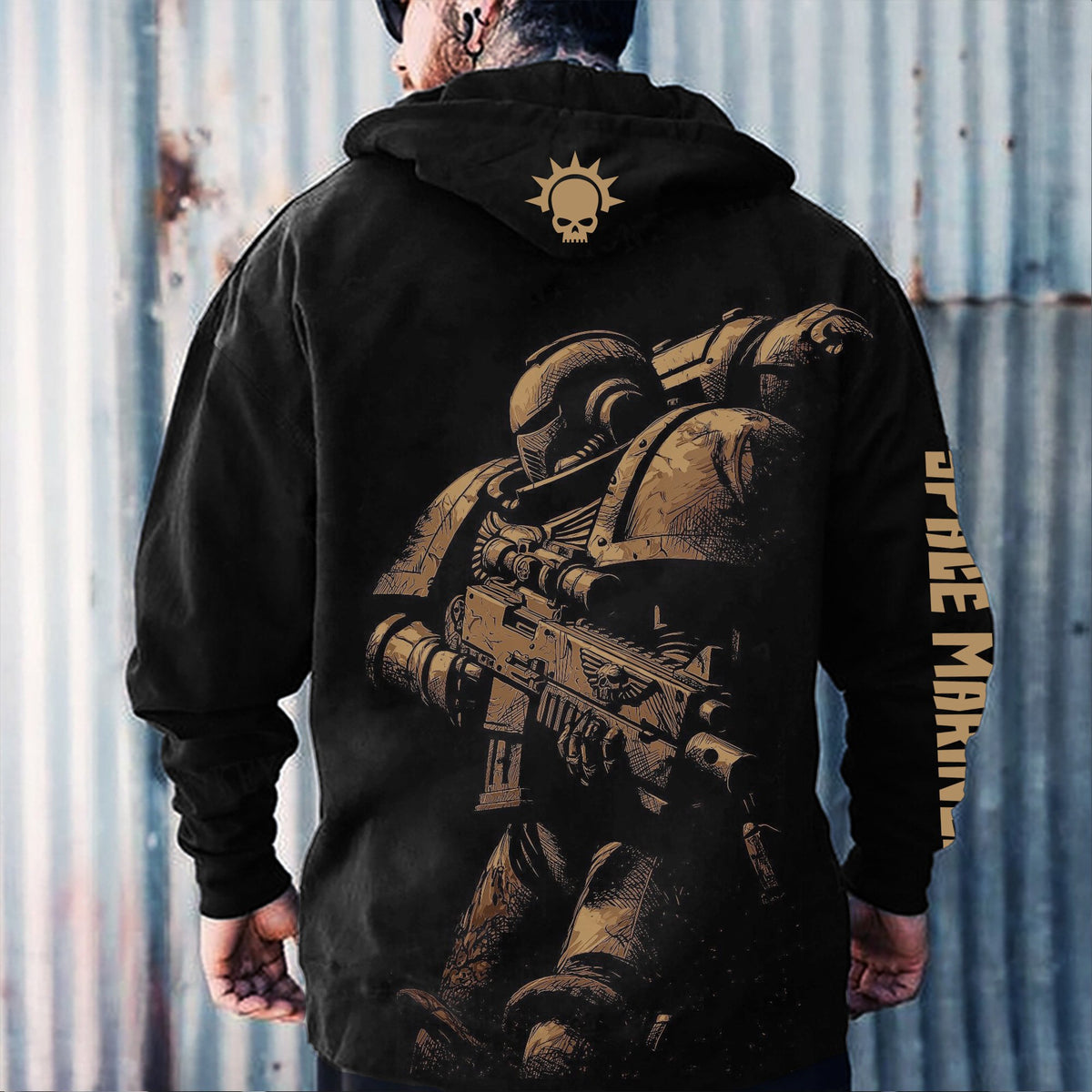 WH40K Game  Streetwear Vintage Plush Hoodie