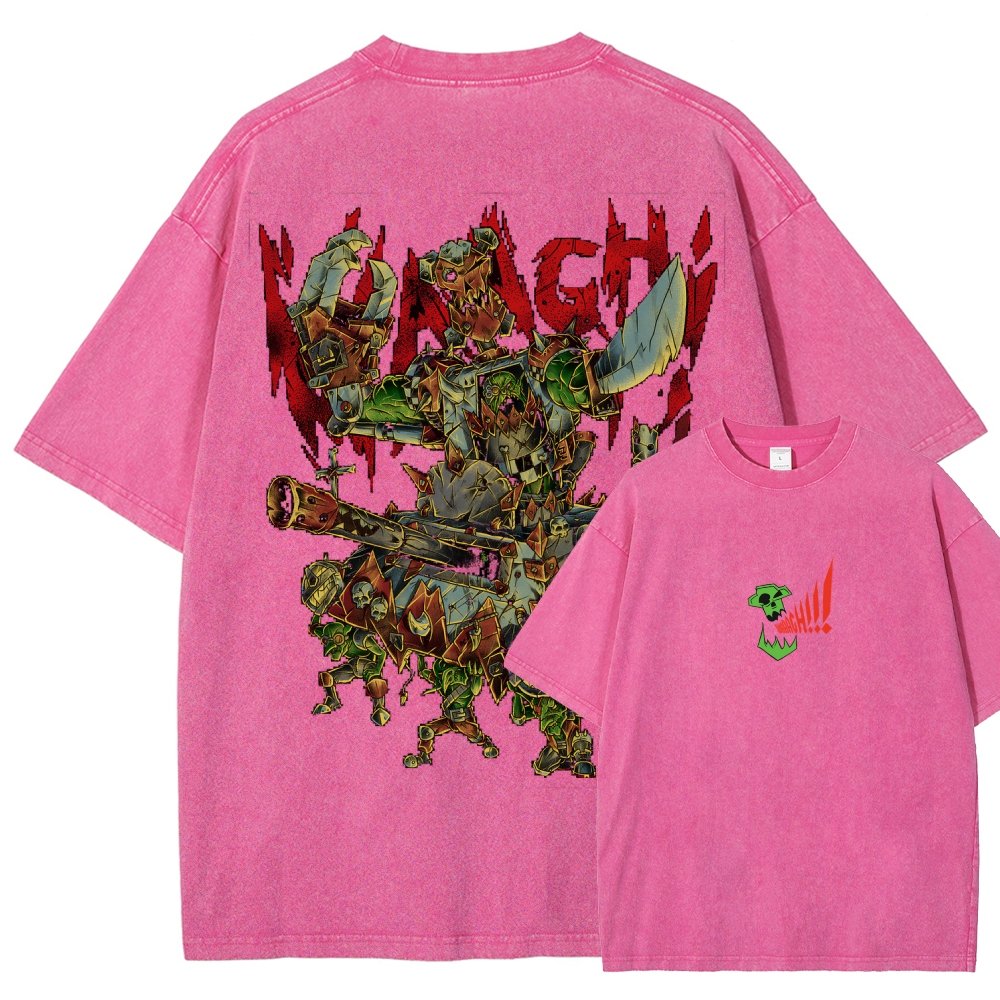 Orks-Unisex Fit Washed T-Shirt丨WH40K