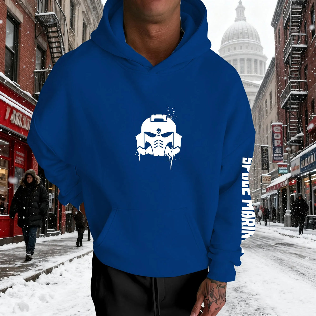 WH40K Game  Streetwear Vintage Plush Hoodie