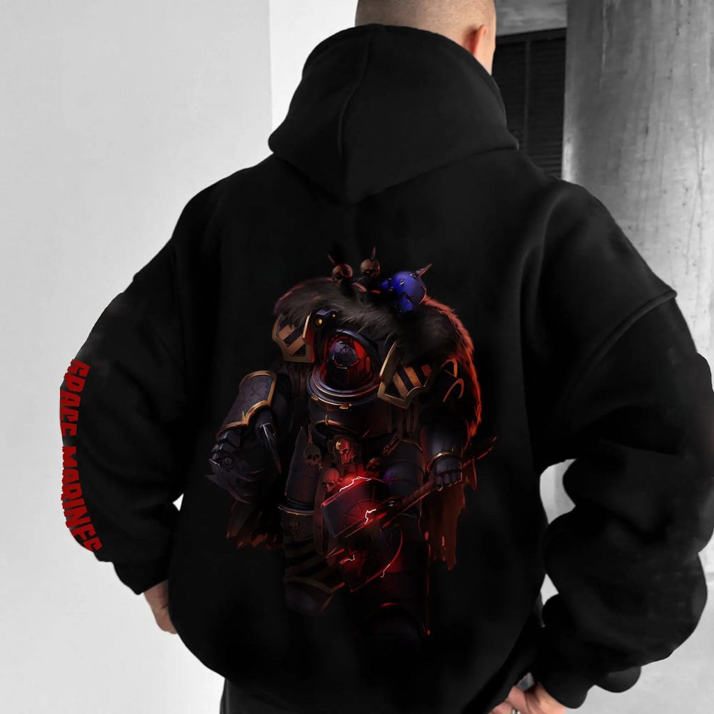WH40K Game  Streetwear Vintage Plush Hoodie