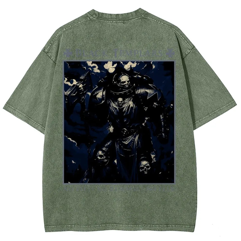 Vintage Casual Washed T-Shirt 2509002319丨WH40K