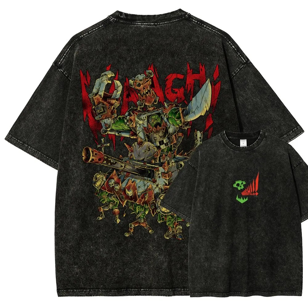 Orks-Unisex Fit Washed T-Shirt丨WH40K
