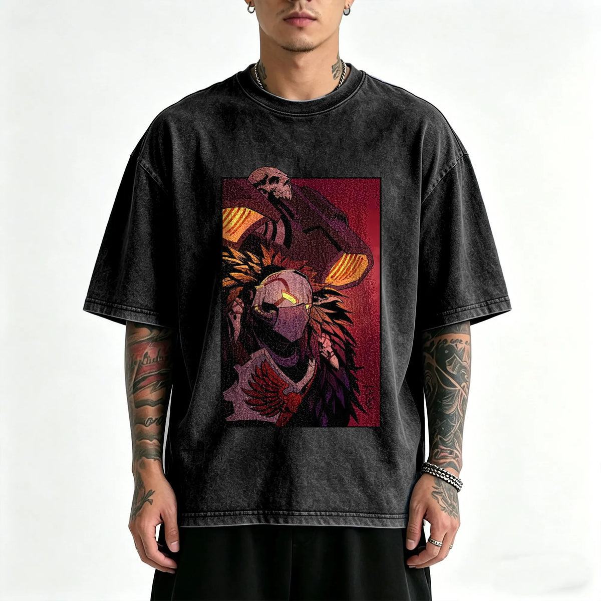 WH40K-Unisex Anime Inspired Vintage Washed T-Shirt