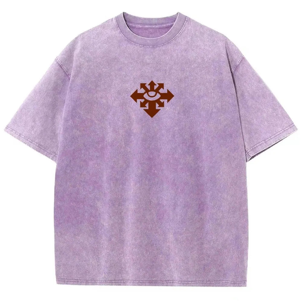Vintage Casual Washed T-Shirt 丨WH40K