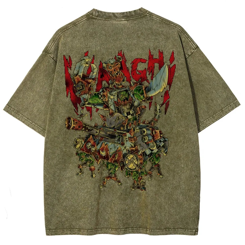 Orks-Unisex Fit Washed T-Shirt丨WH40K