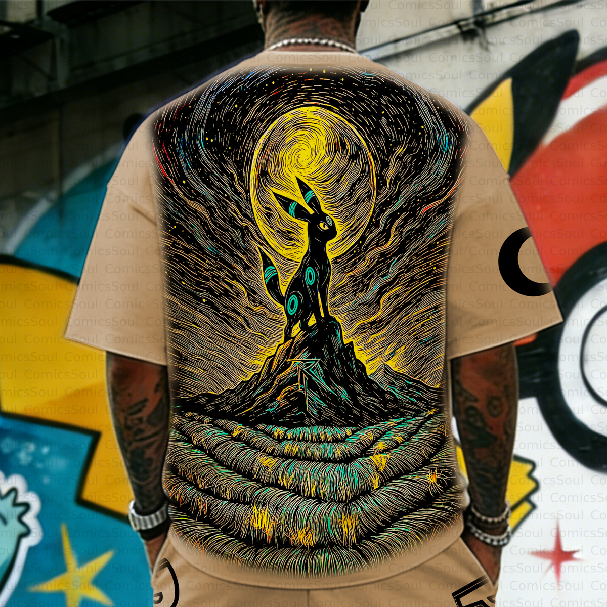 PKM-Unisex Anime Inspired Vintage T-Shirt