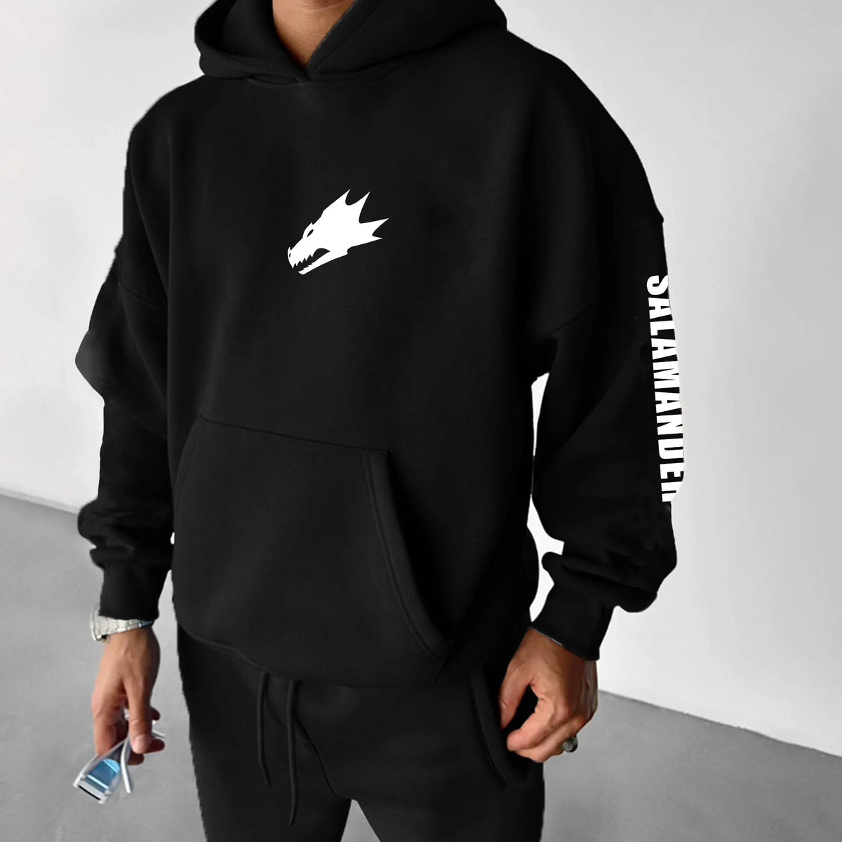 Salamanders-WH40K Game  Streetwear Vintage Plush Hoodie