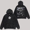 Black Templars Printed Unisex Washed Hoodie