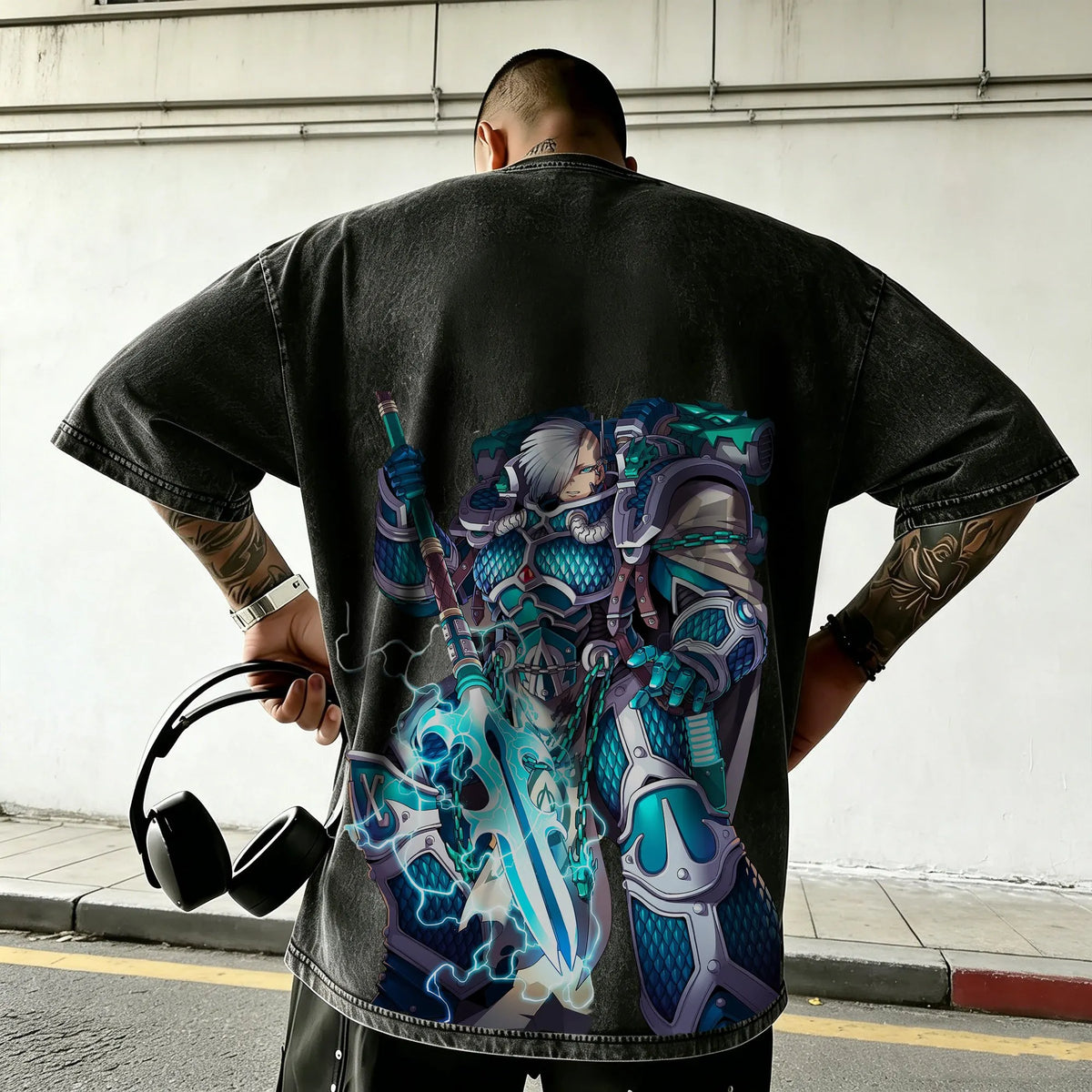 WH40K-Unisex Anime Inspired Vintage Washed T-Shirt