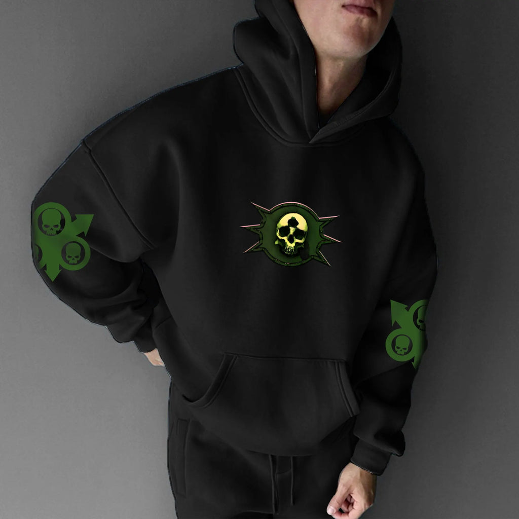 Unisex Anime Graphic Streetwear Vintage Plush Hoodie | WH40K
