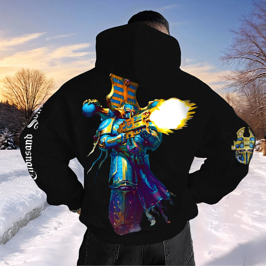 Unisex Anime Graphic Streetwear Vintage Plush Hoodie | WH40K