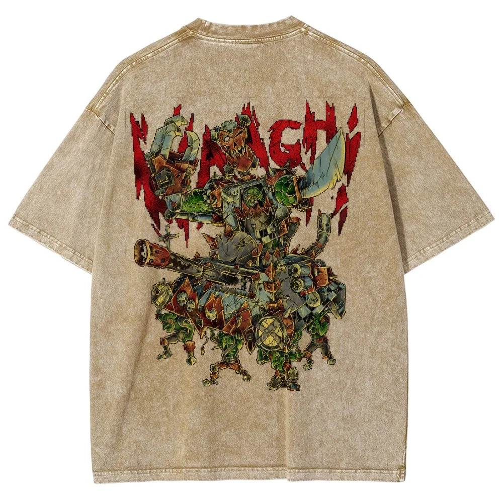 Orks-Unisex Fit Washed T-Shirt丨WH40K
