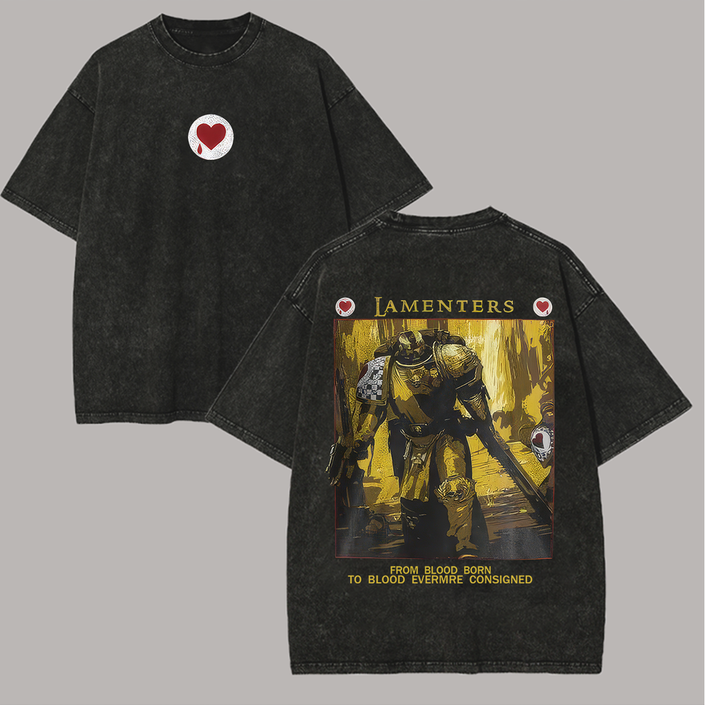 WH40K: Space Marine Printed Unisex Washed T-Shirt