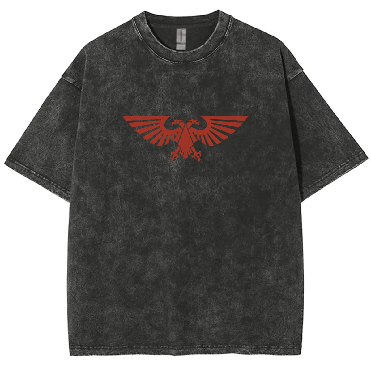 Vintage 3D Direct Inkjet Printed Washed Unisex T-Shirt| WH40K Game