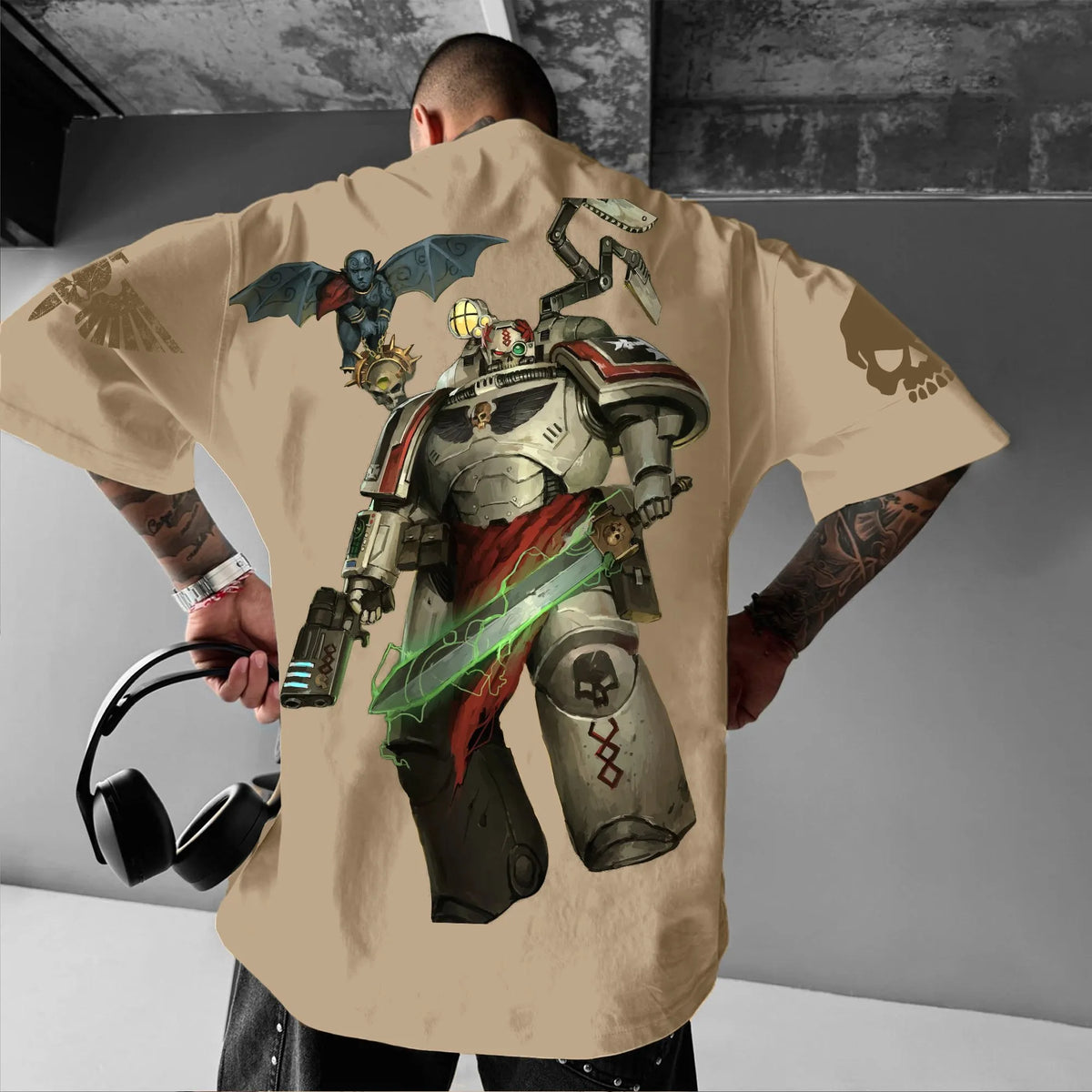 Unisex Anime Inspired Vintage T-Shirt-WH40K