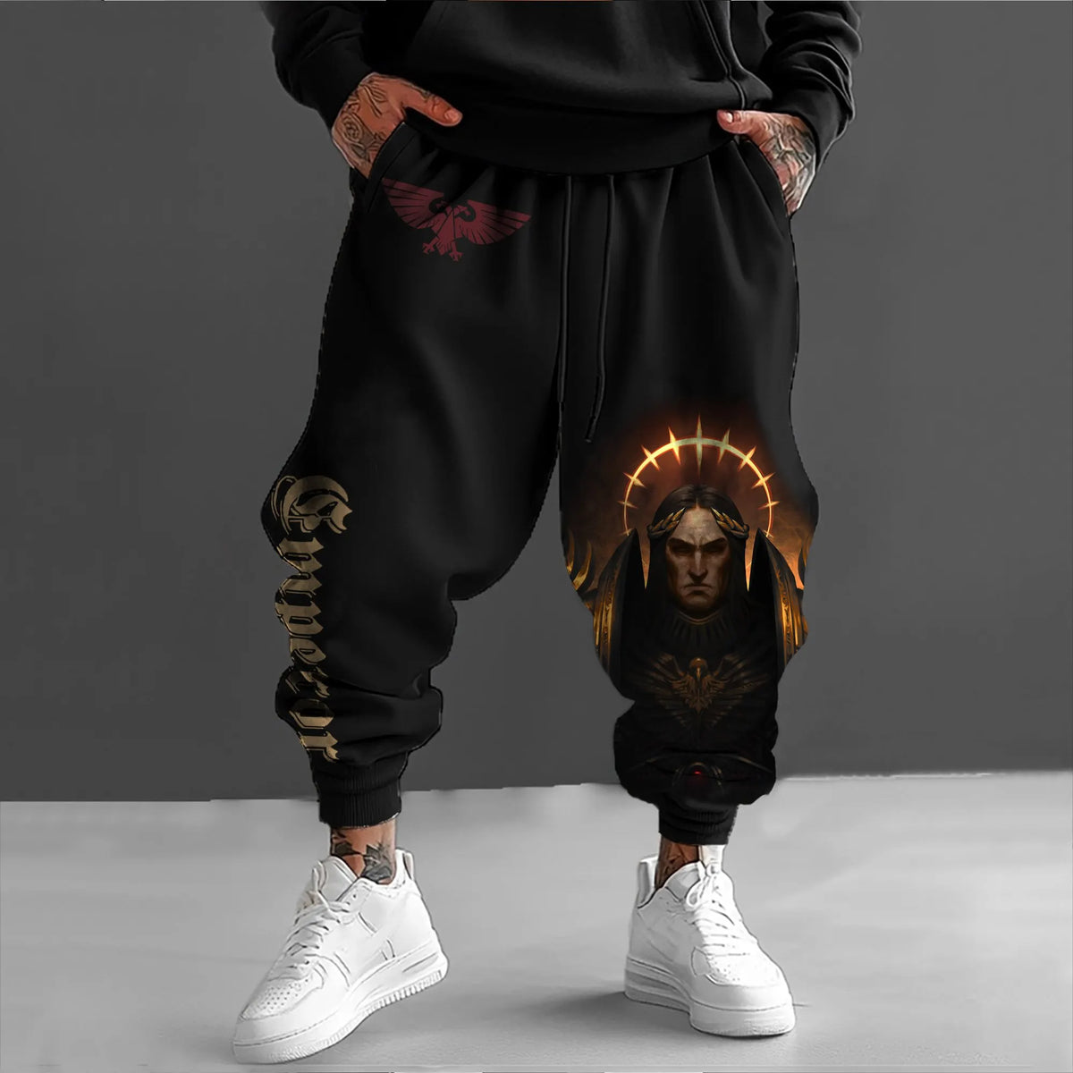 Emperor Of Mankind of WH40K  Art  Casual Streetwear Pants