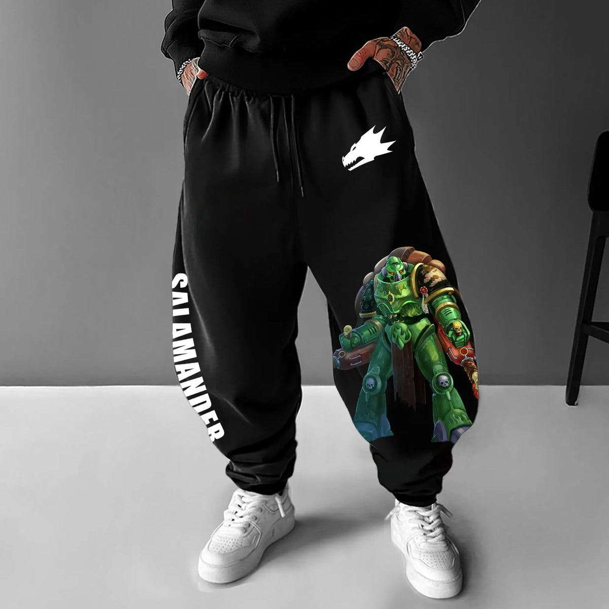 Salamanders-WH40K Game Casual Streetwear Pants