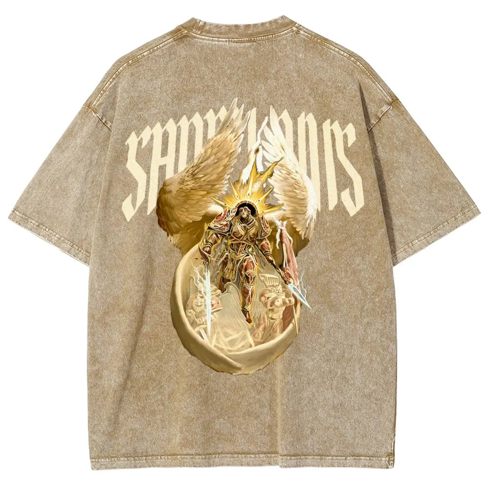 Sanguinius Unisex Fit Washed T-Shirt 丨WH40K