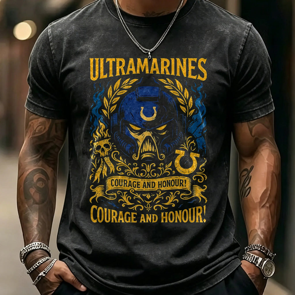 WH40K-Unisex Anime Inspired Vintage Washed T-Shirt