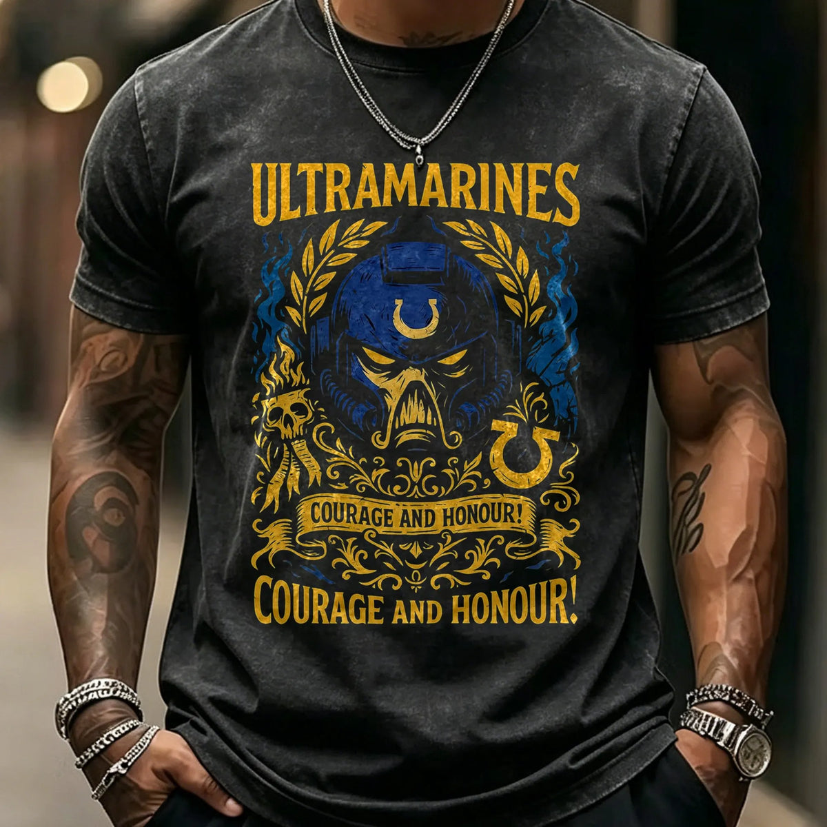 WH40K-Unisex Anime Inspired Vintage Washed T-Shirt