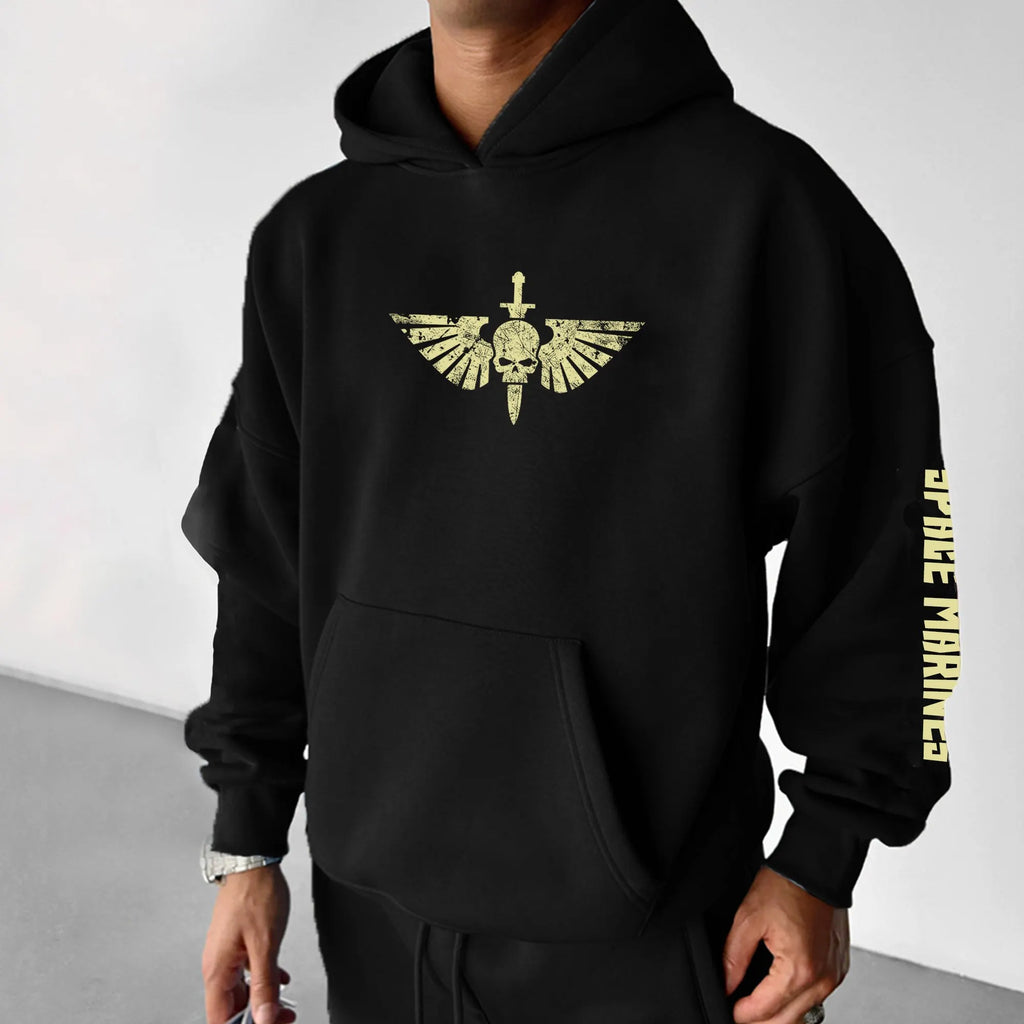 WH40K Game  Streetwear Vintage Plush Hoodie