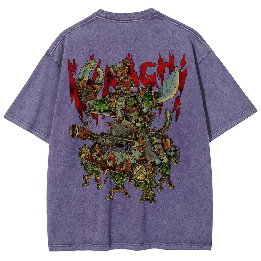 Orks-Unisex Fit Washed T-Shirt丨WH40K