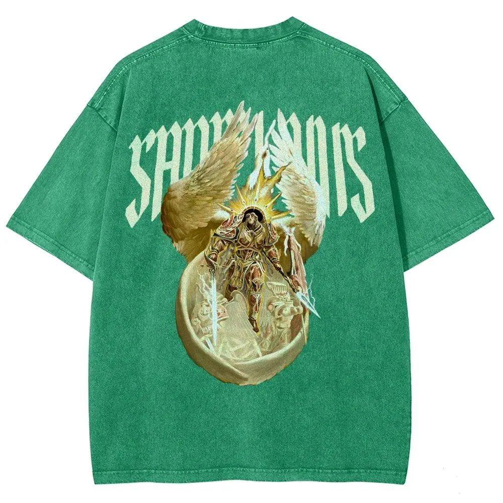 Sanguinius Unisex Fit Washed T-Shirt 丨WH40K
