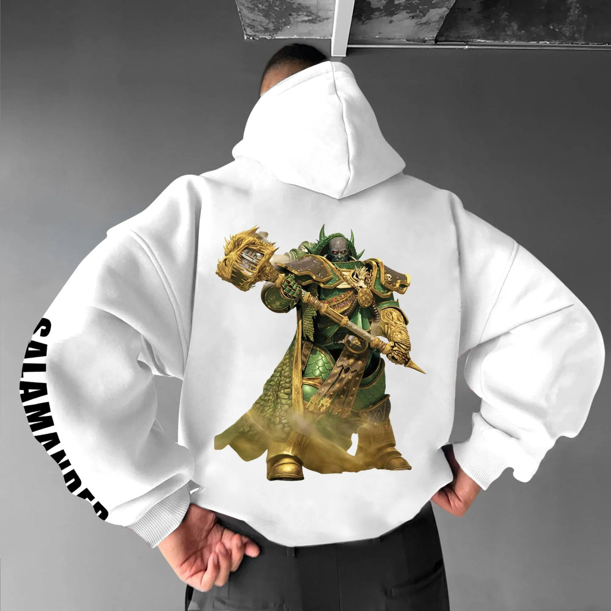 Salamanders-WH40K Game  Streetwear Vintage Plush Hoodie