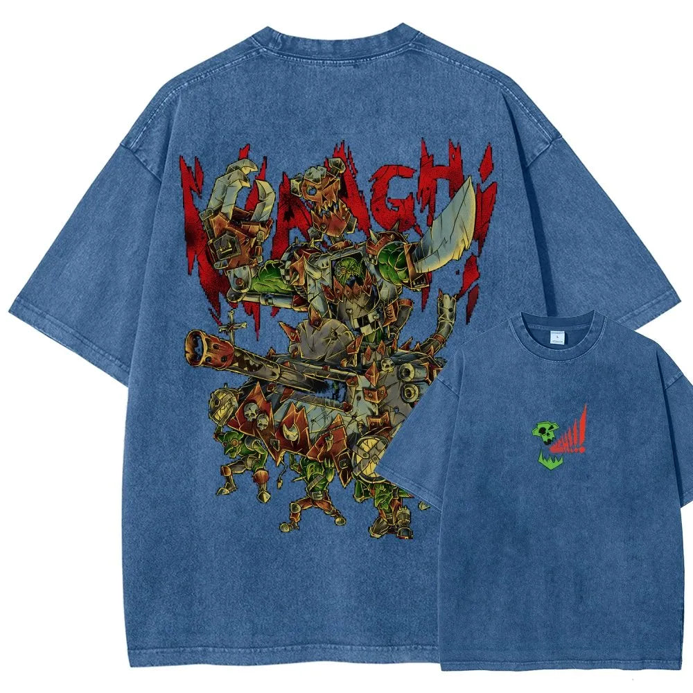 Orks-Unisex Fit Washed T-Shirt丨WH40K