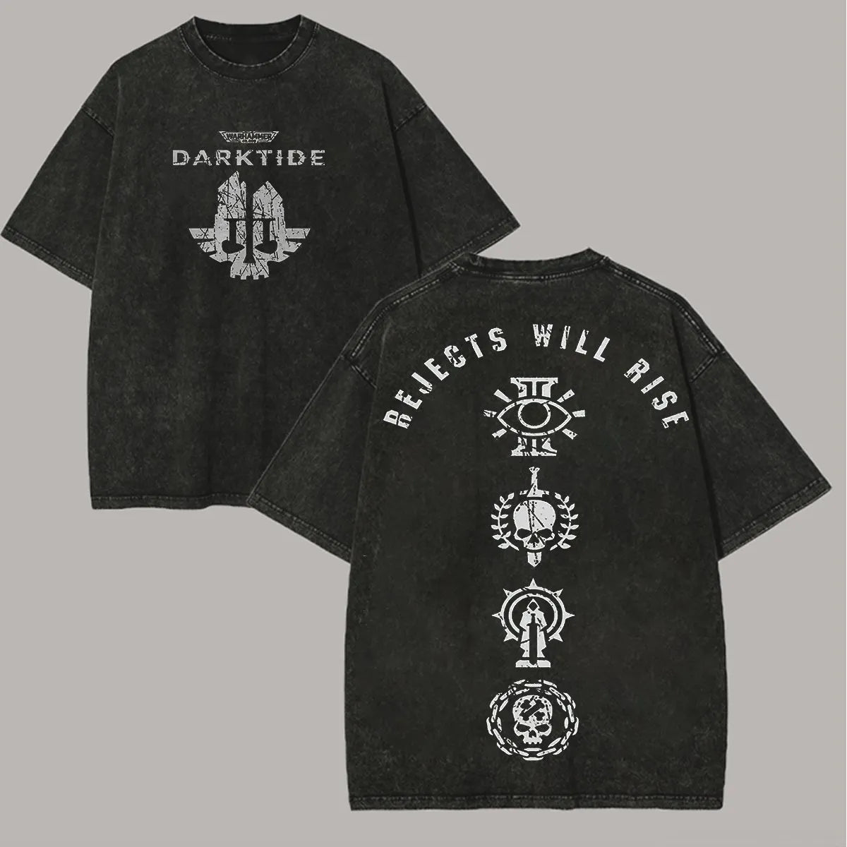 WH40K: Darktide Printed Unisex Washed T-Shirt