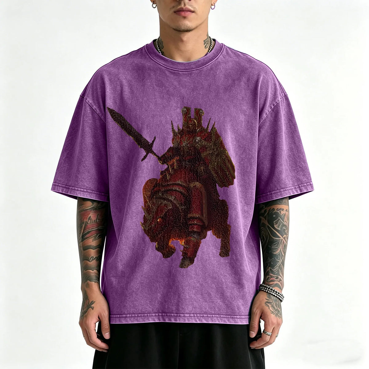 WH40K-Unisex Anime Inspired Vintage Washed T-Shirt