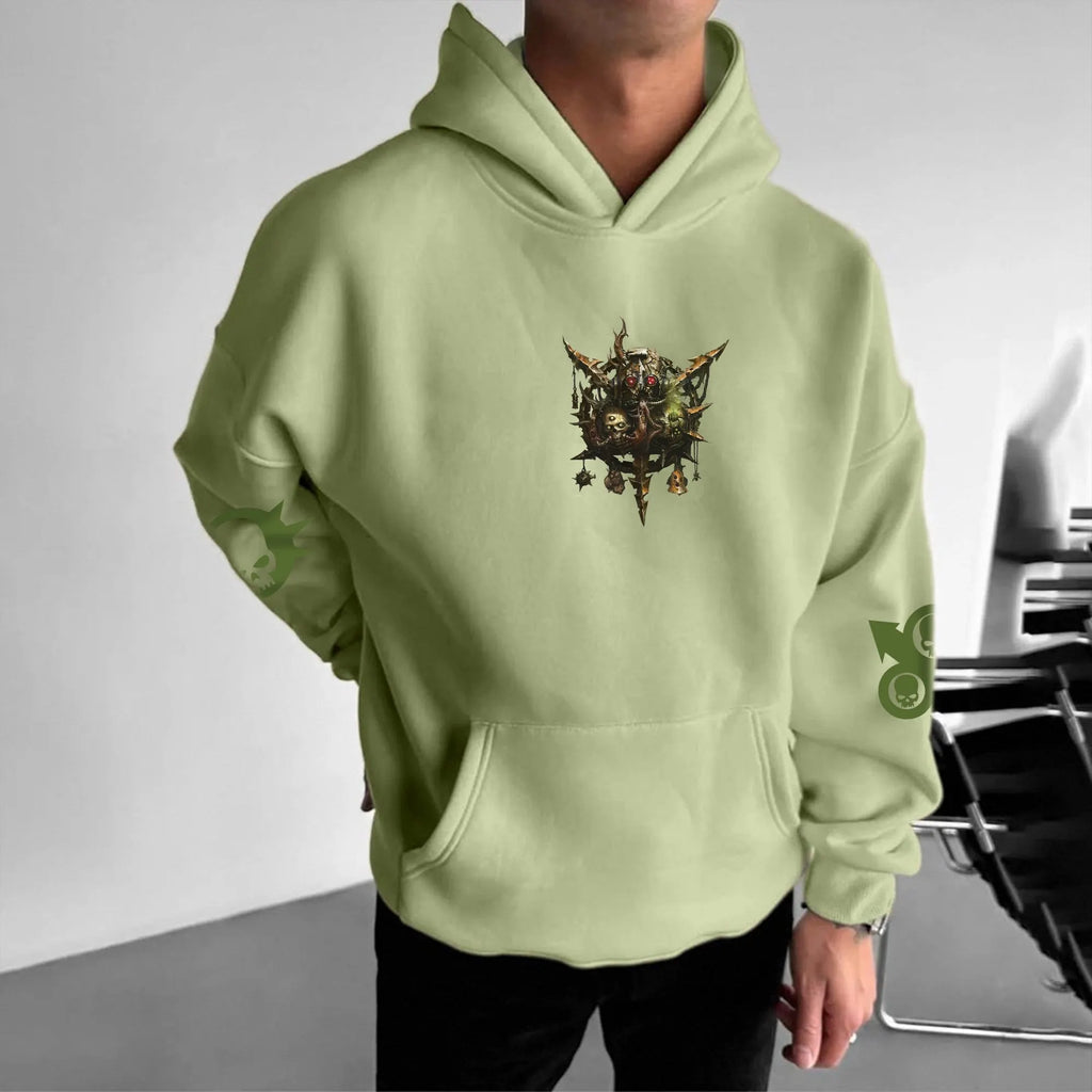 Death Guard Graphic Streetwear Vintage Hoodie| WH40K