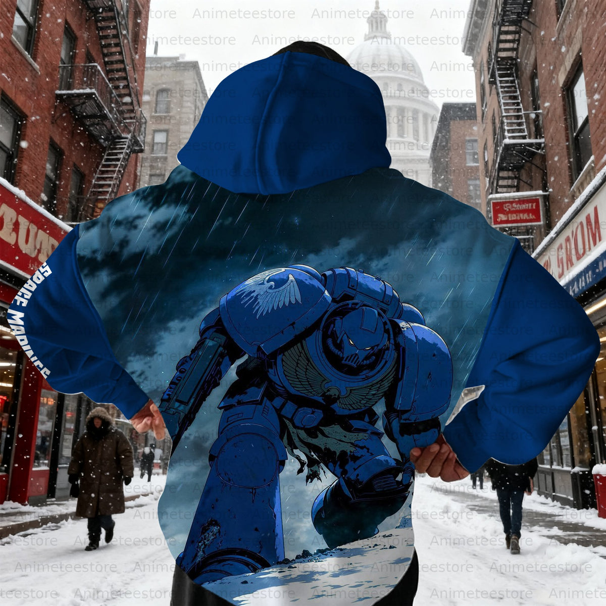 WH40K Game  Streetwear Vintage Plush Hoodie