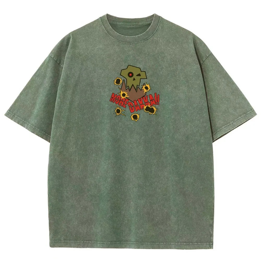 Dakka Vintage Casual Washed T-Shirt 丨WH40K