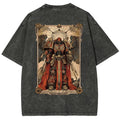 Vintage 3D Direct Inkjet Printed Washed Unisex T-Shirt| WH40K Game