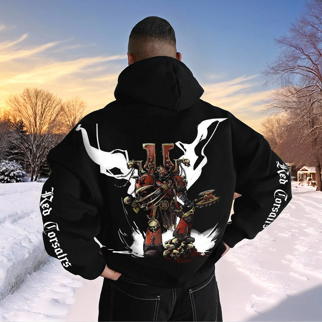 Unisex Anime Graphic Streetwear Vintage Plush Hoodie | WH40K