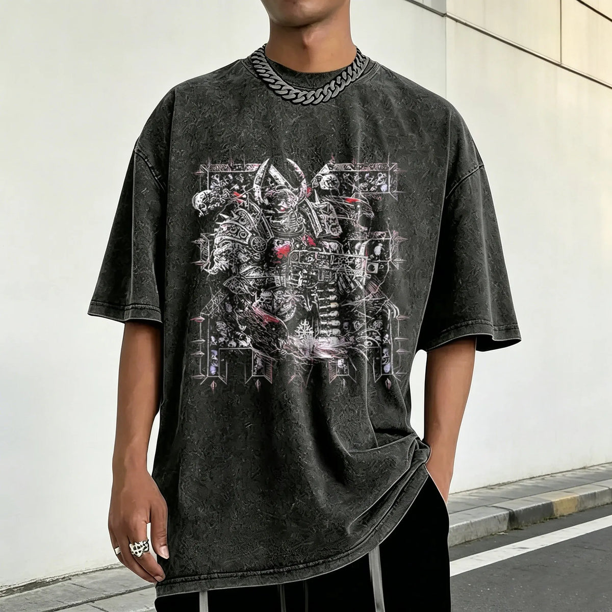 WH40K-Unisex Anime Inspired Vintage Washed T-Shirt